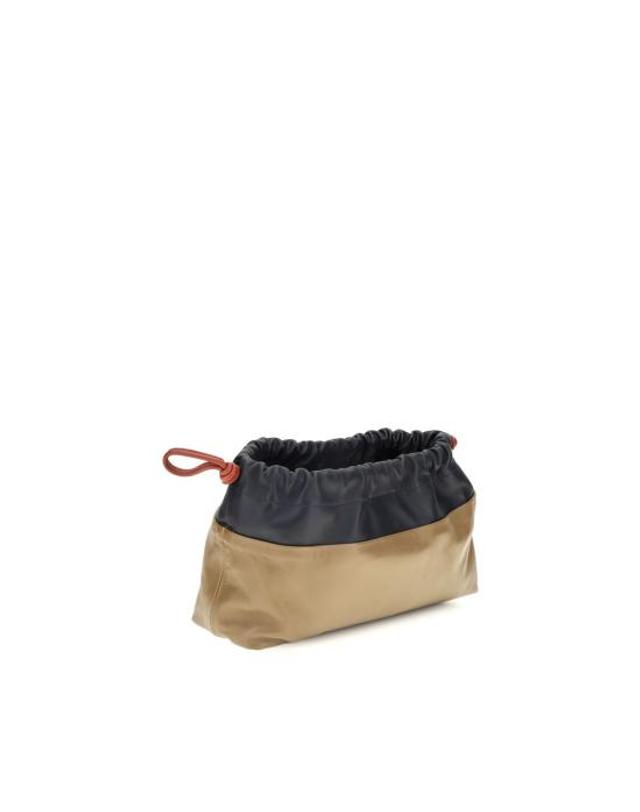 피에르 하디 [해외직구] 26FW 피에르하디 클러치 파우치 PIVV09NNAVYCAMELRBB BEIGE 착용컷