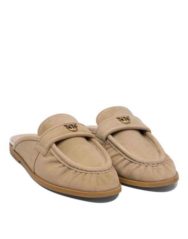 핀코 [해외직구] 25SS 핑코 뮬 슬리퍼 SD0351P004I35 Beige 착용컷