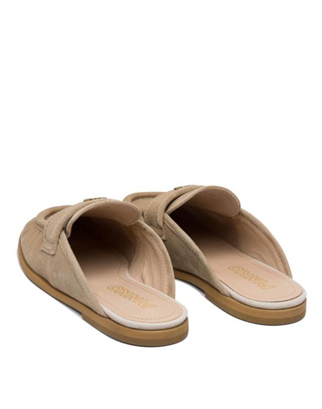 핀코 [해외직구] 25SS 핑코 뮬 슬리퍼 SD0351P004I35 Beige 착용컷