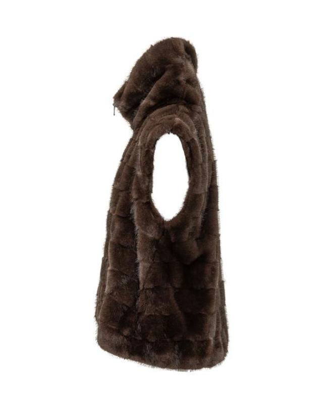 핀코 [해외직구] 26FW 핑코 베스트 106939A3C5 M11 MARRONE CHICCO DI CAFFE 착용컷