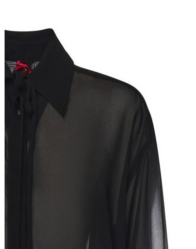 핀코 [해외직구] 26SS 핑코 블라우스 106393A35SZ99 Black 착용컷