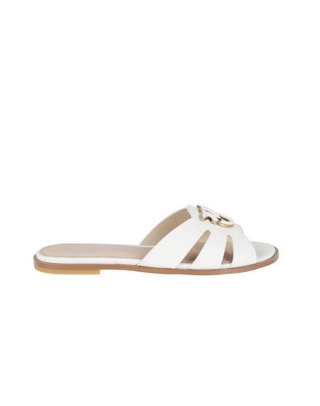 핀코 [해외직구] 26SS 핑코 플랫 슈즈 MASTER SD0463 P001 Z12 Pinko WHITE 착용컷