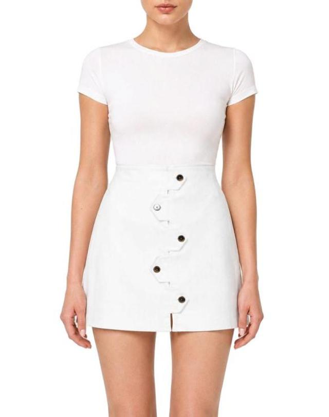 핀코 [해외직구] 19SS 핑코 스커트 1G141G Y589 Z10 40 Pinko WHITE 착용컷