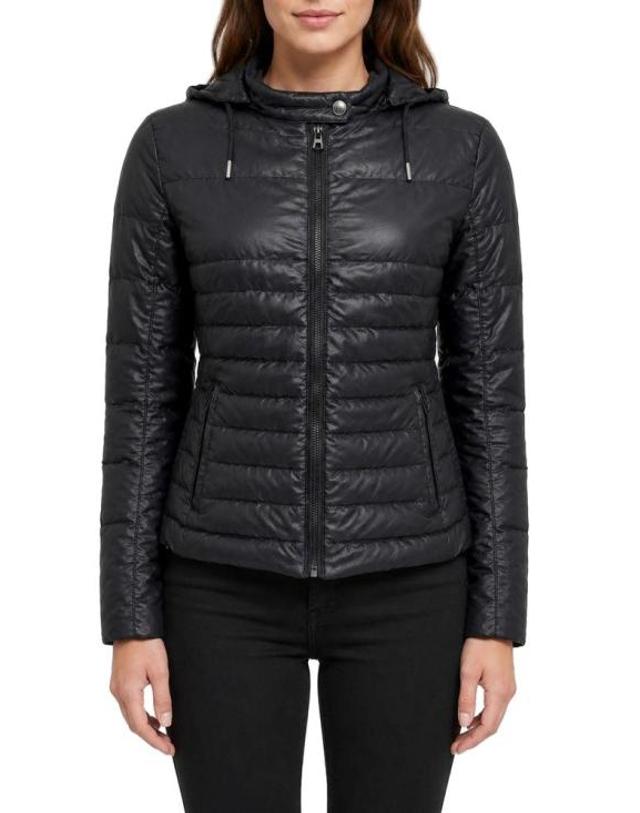 핀코 [해외직구] 17SS 핑코 패딩 1G1288 Y2ZV ER7 40 Pinko BLACK 착용컷