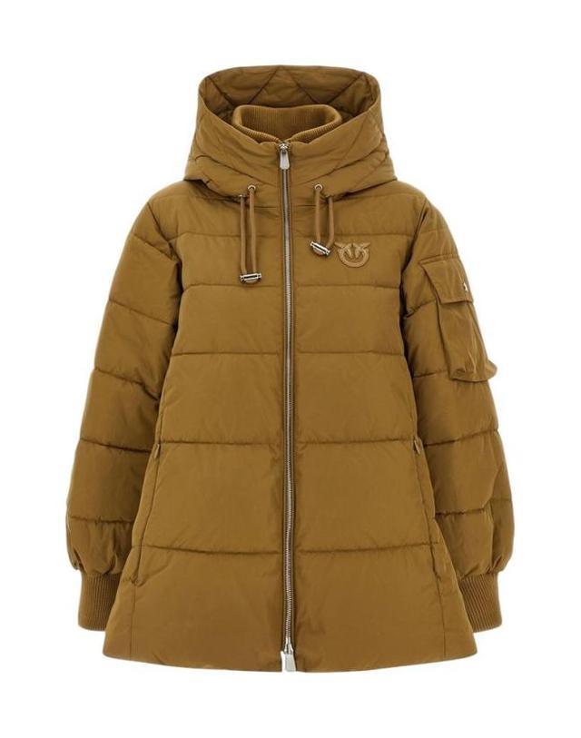 핀코 [해외직구] 24FW 핑코 패딩 105384 A2PE CAM XS Pinko CAMEL 착용컷