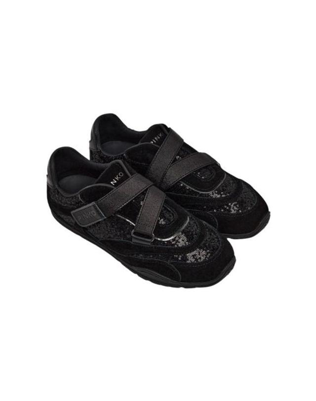 핀코 [해외직구] 26FW 핑코 스니커즈 MASTER SS0213 P169 Z99 Pinko BLACK 착용컷