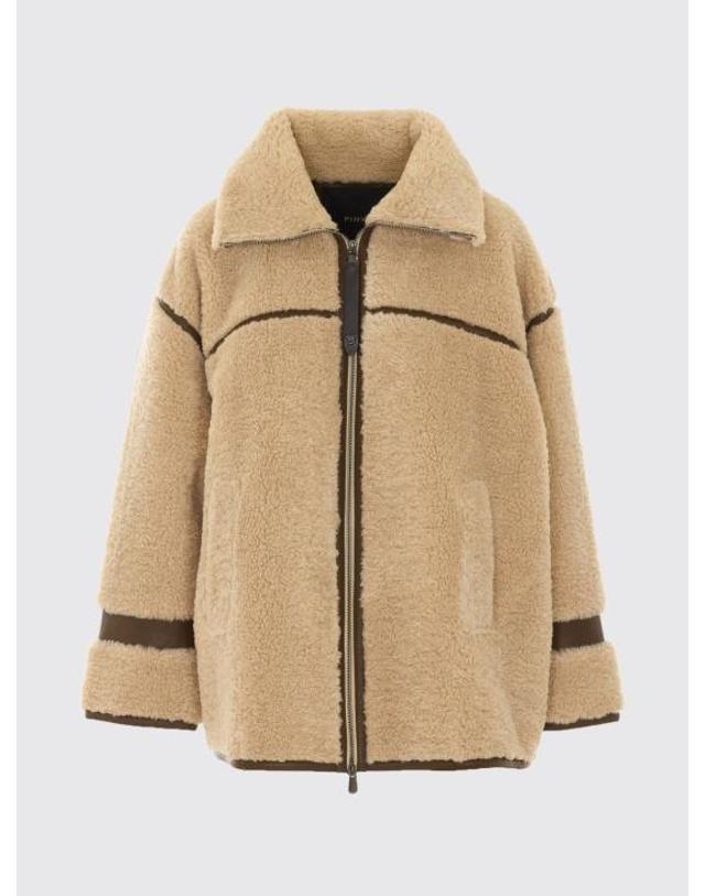 핀코 [해외직구] 26FW 핑코 코트 107165A3FJ ZL3 Beige 착용컷