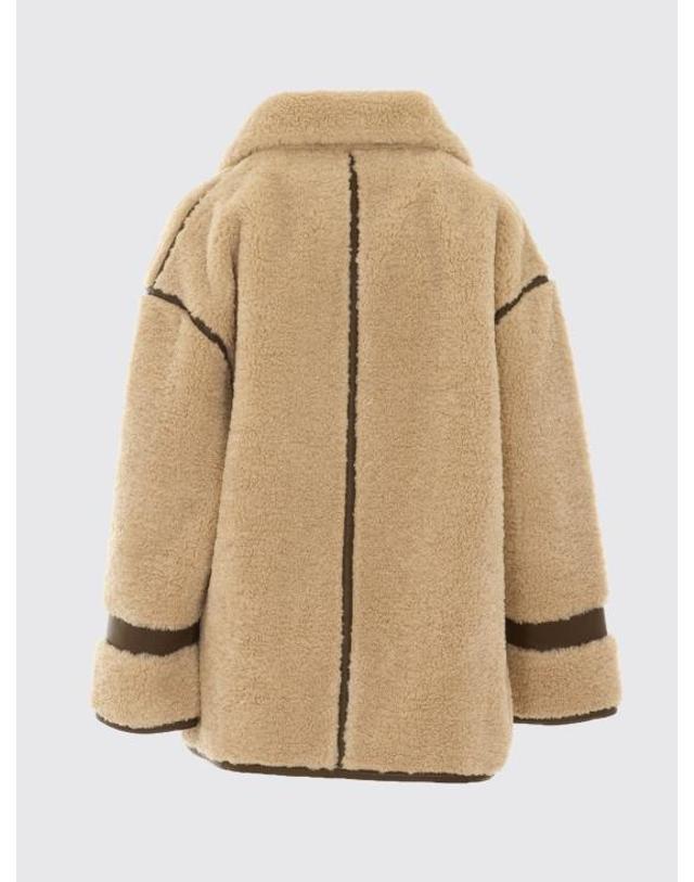 핀코 [해외직구] 26FW 핑코 코트 107165A3FJ ZL3 Beige 착용컷