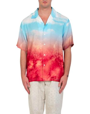 [해외직구] 24SS 플레셔스 반팔 셔츠 P24SU002 BLUE Multi