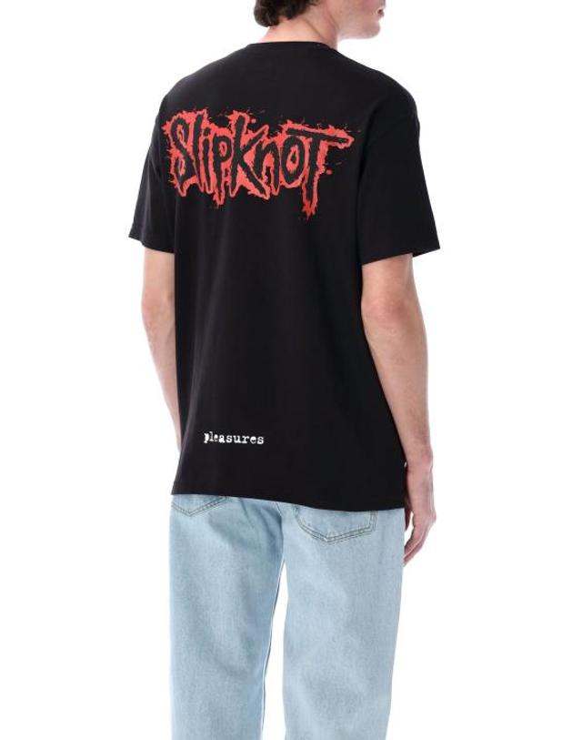 플레져스 [해외직구] 25SS 플레셔스 반팔 티셔츠 P25SK017 BLACK Nero 착용컷