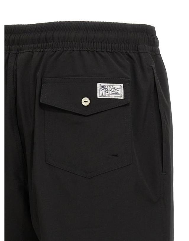 폴로 랄프로렌 [해외직구] 26FW 랄프 로렌 스윔팬츠 710907255002 Black 착용컷