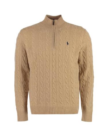 [해외직구] 26FW 폴로 랄프로렌 포니 자수 케이블 니트 점퍼 710876766 006 NUDE NEUTRALS
