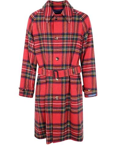 [해외직구] 25FW 폴로 랄프로렌 플래드 울 트위드 발마칸 코트 715 981 028 001 BRIGHT RED MULTI
