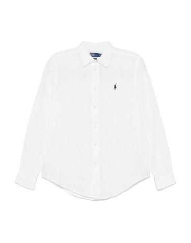 [해외직구] 26SS 폴로 랄프로렌 포니 자수 리넨 셔츠 (211970730009) 211970730001 WHITE
