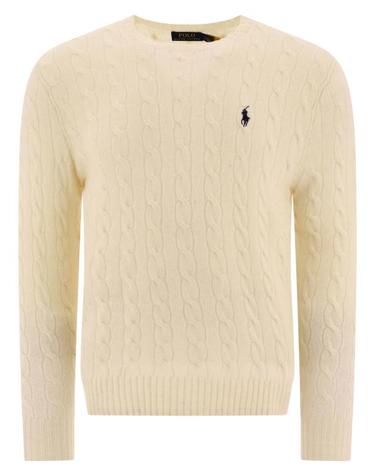 [해외직구] 25FW 폴로 랄프로렌 케이블 니트 스웨터 710876762010ANDOVER CREAM White