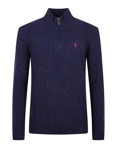 [해외직구] 26FW 폴로 랄프로렌 포니 자수 케이블 니트 점퍼 710876766002 DARK BLUE