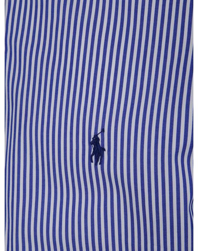 폴로 랄프로렌 [해외직구] 25SS 폴로 랄프로렌 긴팔 셔츠 710 928254 008 096 BLUE WHITE BENGAL STRIPE 착용컷