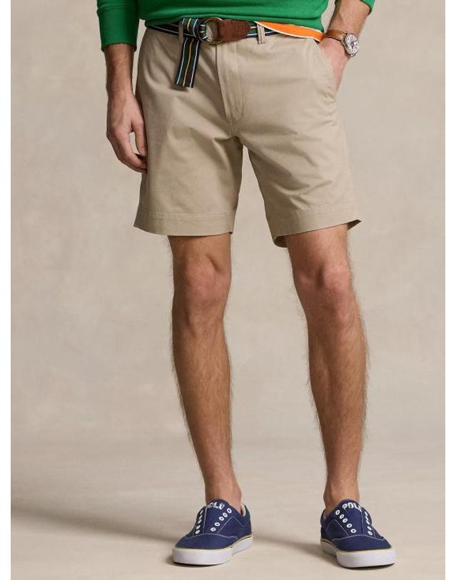 폴로 랄프로렌 [해외직구] 26SS 폴로 랄프로렌 숏팬츠 710799213 013 LIGHT BEIGE 착용컷