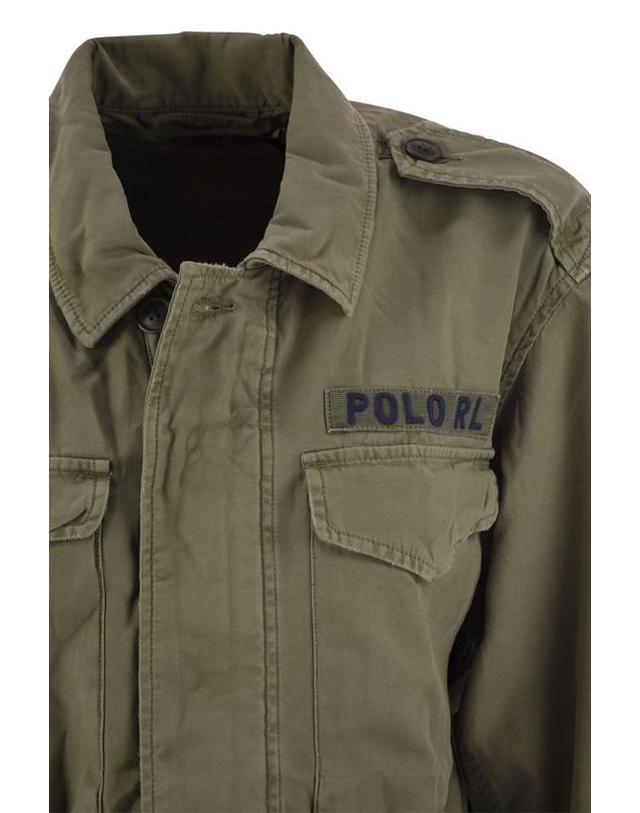 폴로 랄프로렌 [해외직구] 24FW 폴로 랄프로렌 자켓 211941066 001 MILITARY GREEN 착용컷