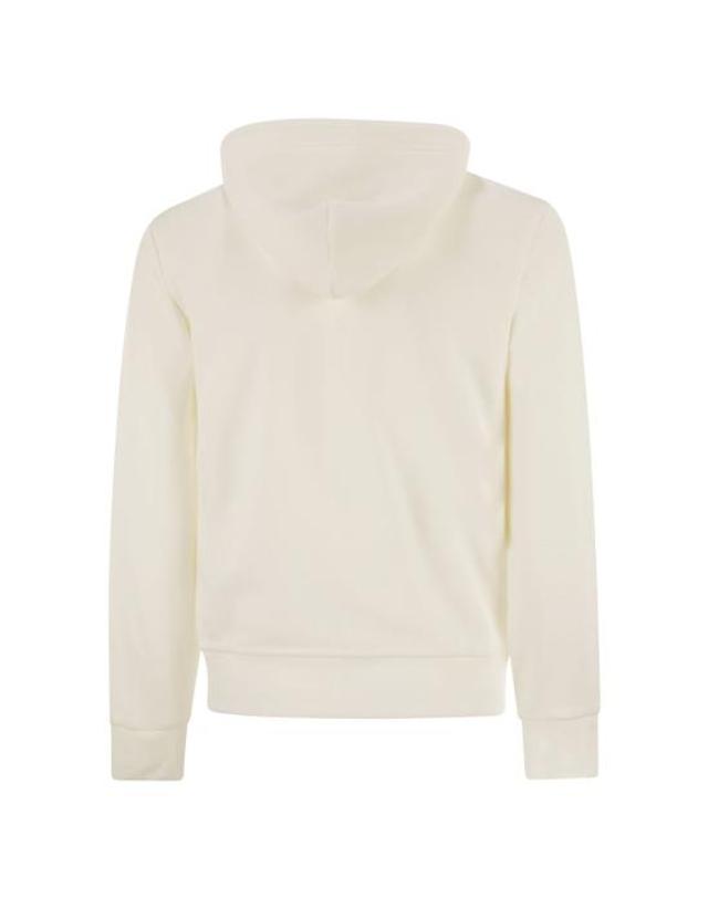 폴로 랄프로렌 [해외직구] 26SS 폴로 랄프로렌 더블 니트 후드 집업 710881517 WHITE 착용컷
