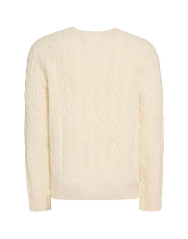 폴로 랄프로렌 [해외직구] 23FW 폴로 랄프로렌 케이블 니트 스웨터 710876762 010 CREAM 착용컷