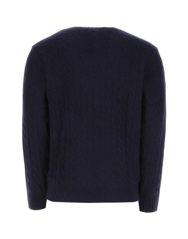 폴로 랄프로렌 [해외직구] 23FW 폴로 랄프로렌 케이블 니트 스웨터 710876762 002 NAVY 착용컷