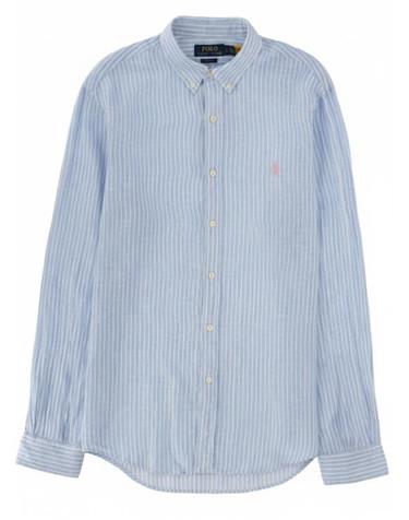 [해외직구] 26SS 폴로 랄프로렌 긴팔 셔츠 710B15647 0037188BBLUEWHITE BABY BLUE
