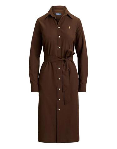 [해외직구] 26SS 폴로 랄프로렌 미디 원피스 211A96346 003 BROWN