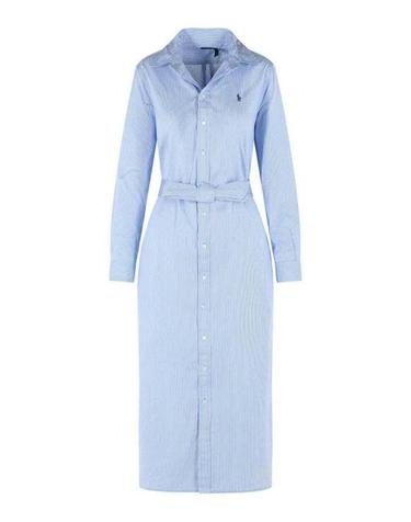 [해외직구] 26SS 폴로 랄프로렌 롱 원피스 211A96362001 Light Blue