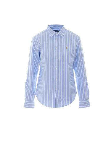 [해외직구] 26FW 폴로 랄프로렌 포니 로고 옥스포드 셔츠 211891377004 BLUE WHITE