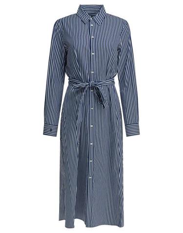 [해외직구] 26SS 폴로 랄프로렌 미디 원피스 211891430001BRIGHT NAVY WHITE Blue