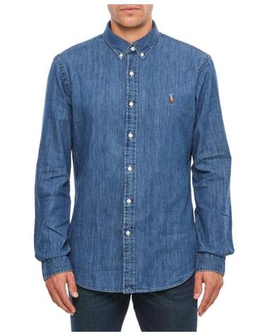 [해외직구] 폴로 랄프로렌 클래식 플리스 후드 집업 710548539001DENIM Blue