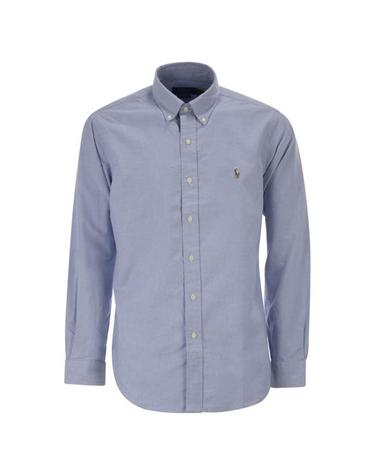 [해외직구] 26FW 폴로 랄프로렌 컬러 포니 자수 커스텀 핏 버튼 다운 셔츠 710792041 LIGHT BLUE