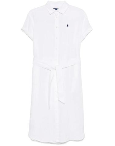 [해외직구] 25SS 폴로 랄프로렌 미디 원피스 211959912002 White