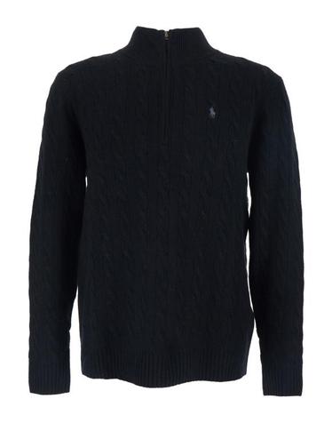 [해외직구] 26FW 폴로 랄프로렌 포니 자수 케이블 니트 점퍼 710876766005 Black