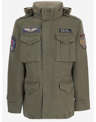 [해외직구] 26FW 폴로 랄프로렌 로고 아이코닉 밀리터리 자켓 710961616 GREEN