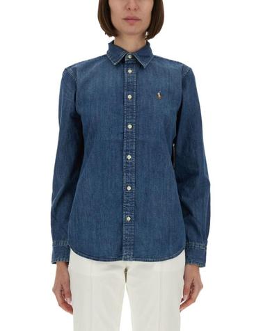 [해외직구] 26FW 폴로 랄프로렌 데님 셔츠 211969458 001MERCEDWASH DENIM