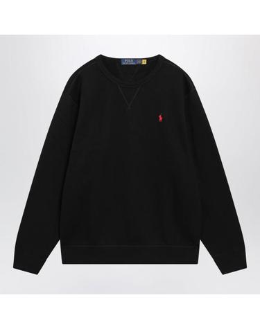 [해외직구] 26FW 폴로 랄프로렌 포니 로고 자수 맨투맨 710766772001UCO PB BLACK