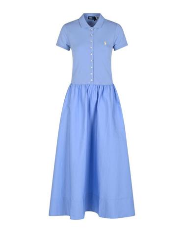 [해외직구] 26FW 폴로 랄프로렌 미디 원피스 211B17443 002 DRESS SHIRT BLUE