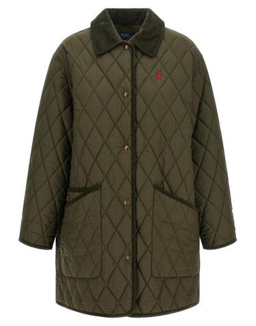[해외직구] 26FW 폴로 랄프로렌 로고 자수 다운 코트 211971180002 Green
