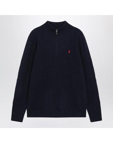 [해외직구] 26FW 폴로 랄프로렌 포니 자수 케이블 니트 점퍼 710876766002WO HN BLUE