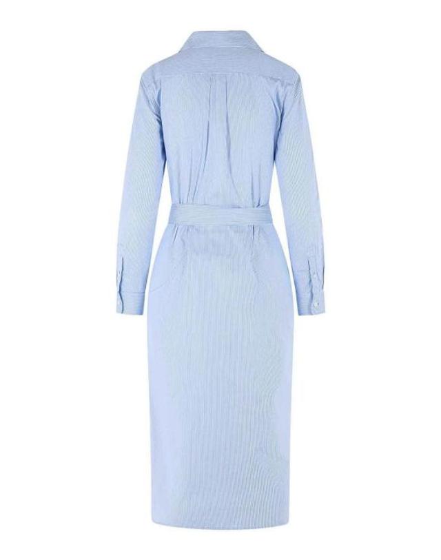 폴로 랄프로렌 [해외직구] 26SS 폴로 랄프로렌 롱 원피스 211A96362001 Light Blue 착용컷