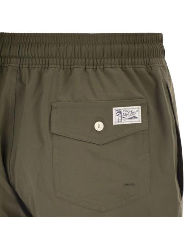 폴로 랄프로렌 [해외직구] 26SS 폴로 랄프로렌 포니 자수 스윔 쇼츠 710957782 MILITARY GREEN 착용컷