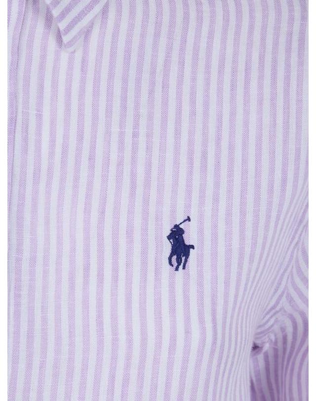 폴로 랄프로렌 [해외직구] 26SS 폴로 랄프로렌 셔츠 211A96158 006 PINK PURPLE 착용컷