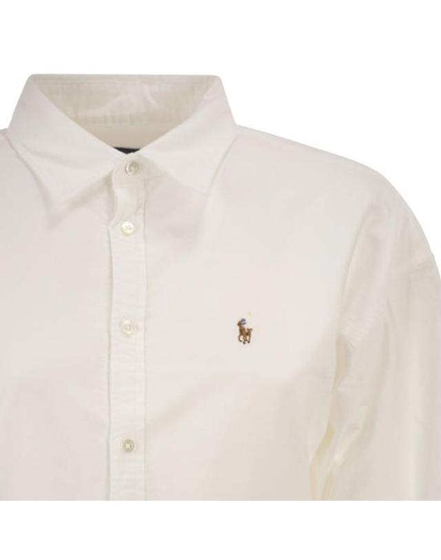 폴로 랄프로렌 [해외직구] 26SS 폴로 랄프로렌 미디 원피스 211B22755 WHITE 착용컷