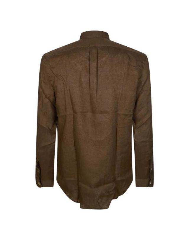 폴로 랄프로렌 [해외직구] 26SS 폴로 랄프로렌 긴팔 셔츠 710968915500 CHESTNUT BROWN 착용컷
