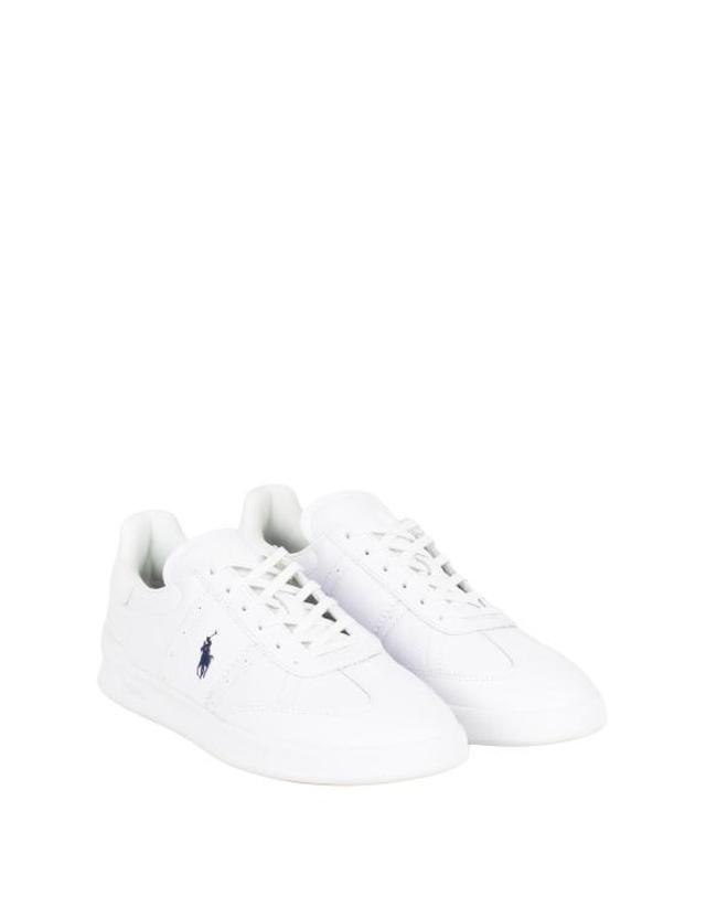 폴로 랄프로렌 [해외직구] 26SS 폴로 랄프로렌 스니커즈 809 971288 001 WHITE NAVY 착용컷