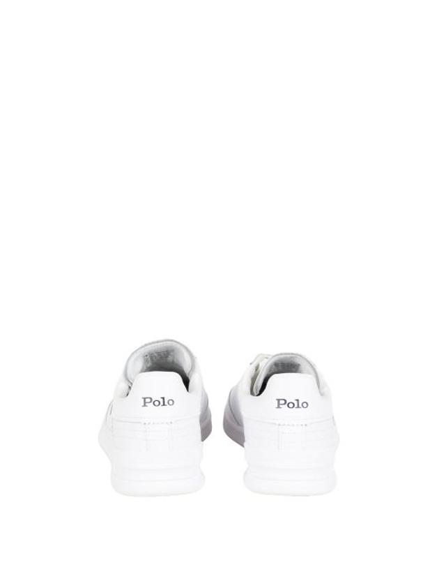 폴로 랄프로렌 [해외직구] 26SS 폴로 랄프로렌 스니커즈 809 971288 001 WHITE NAVY 착용컷