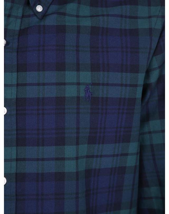 폴로 랄프로렌 [해외직구] 26FW 폴로 랄프로렌 긴팔 셔츠 710 B30 255 001 NAVY GREEN MULTI 착용컷