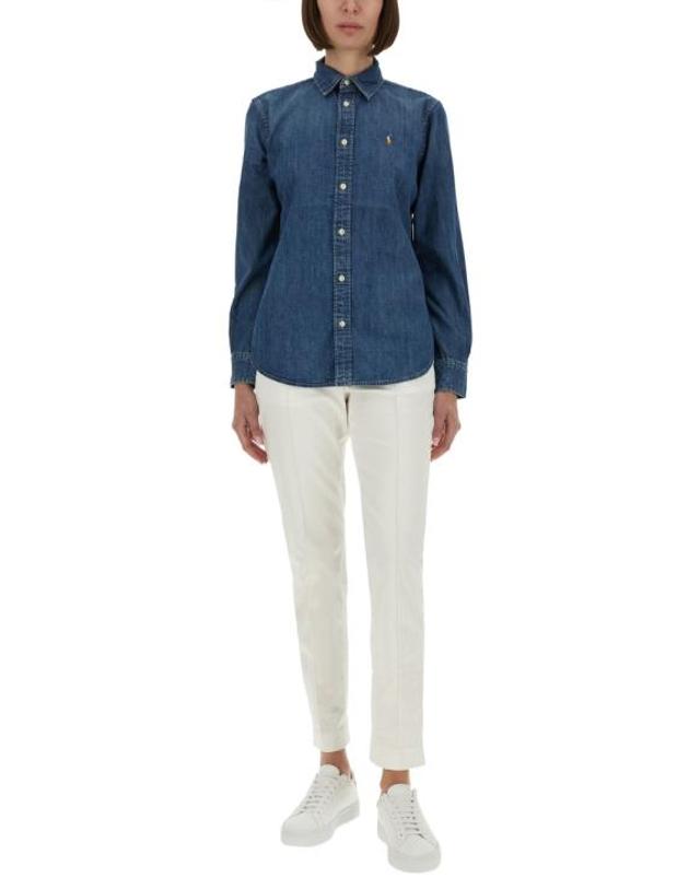폴로 랄프로렌 [해외직구] 26FW 폴로 랄프로렌 데님 셔츠 211969458 001MERCEDWASH DENIM 착용컷